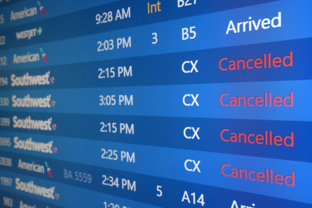 Airlines Cancel Flights Amid Severe Weather